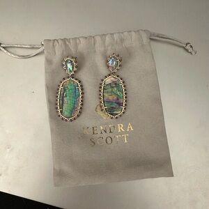 Kendra Scott Lilac Abalone Earrings